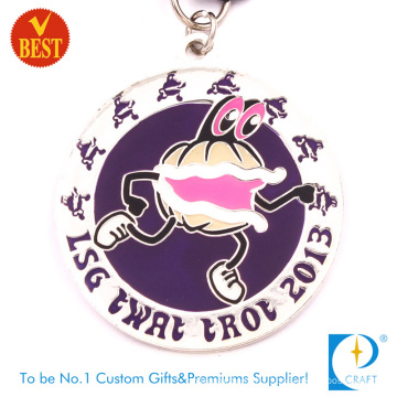 China Professional Customized Imitation Enamel Souvenir Medal in Cartoon Style